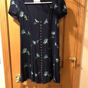 Urban Outfitters navy blue floral dress!